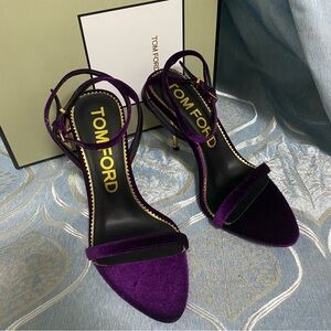 Tom Ford Women's Rich Purple Velvet Heels